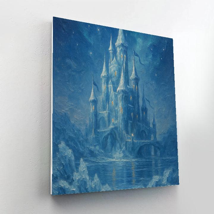 Fabled Ice Castle Twilight Numbered painting kits