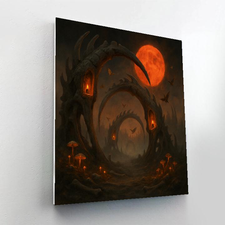 The Amber Boneyard painting number kit