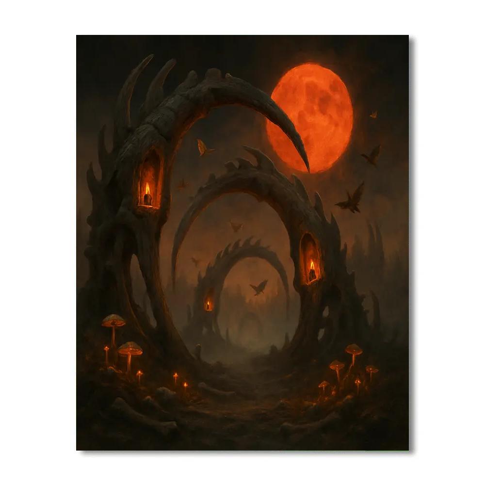 The Amber Boneyard painting number kit