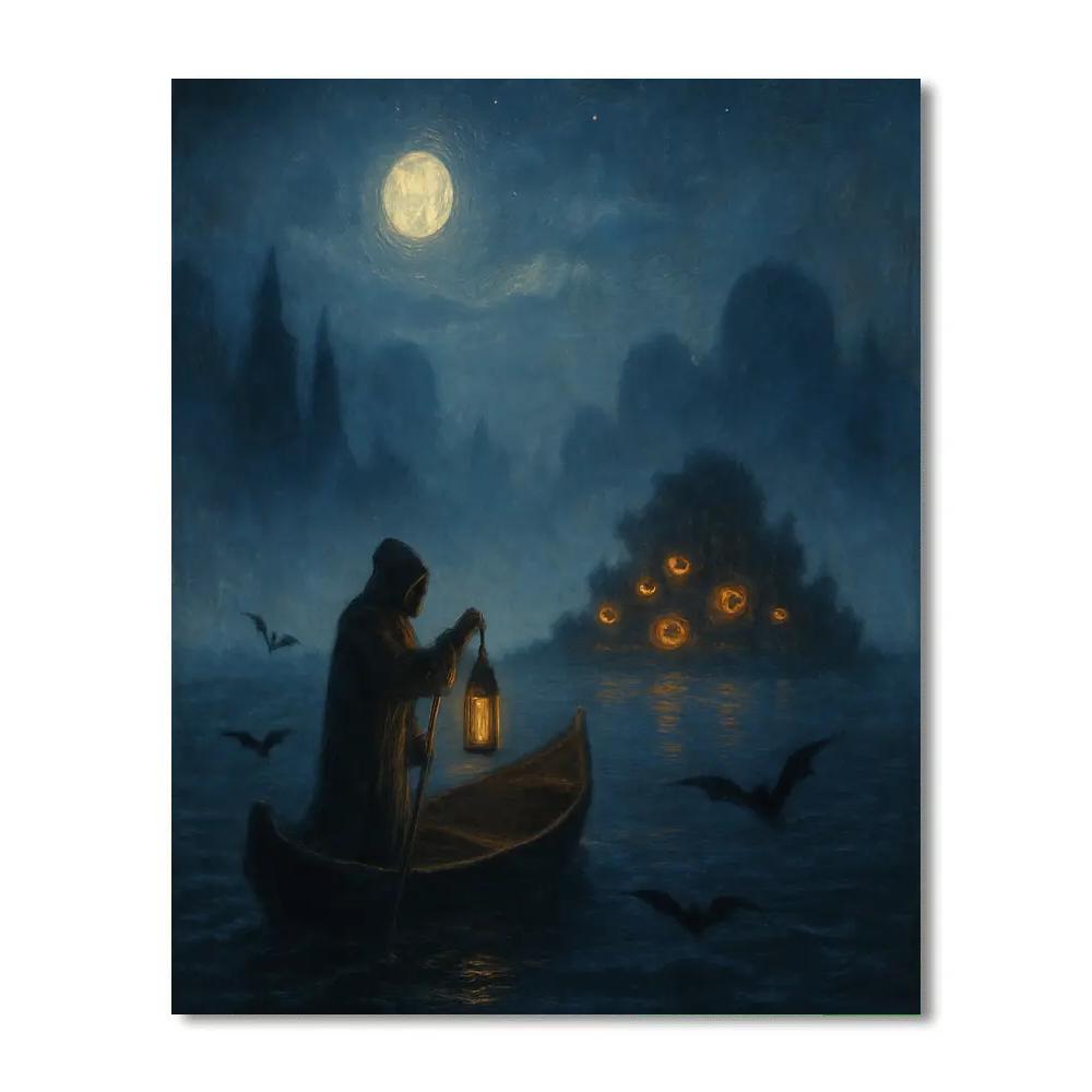 Misty Ferry Of Hollow Isle paint by numbers