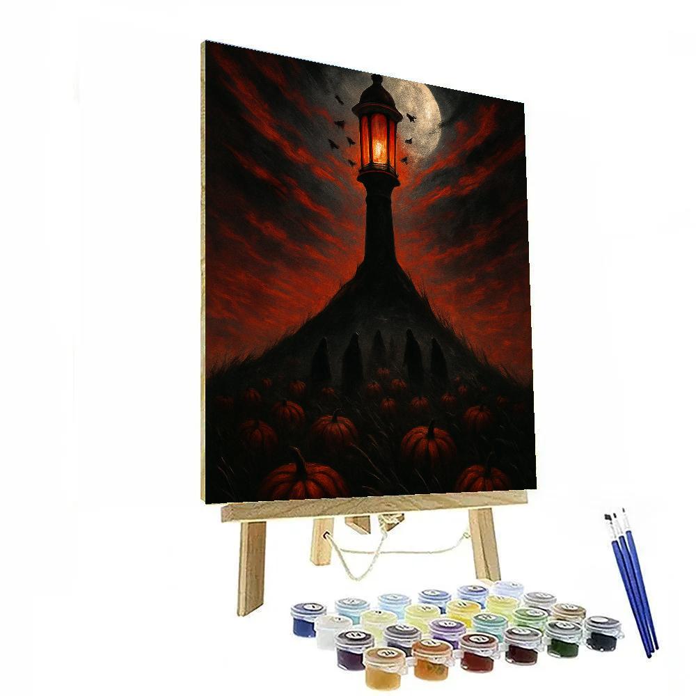 Lantern Field Beacon Paint by numbers art