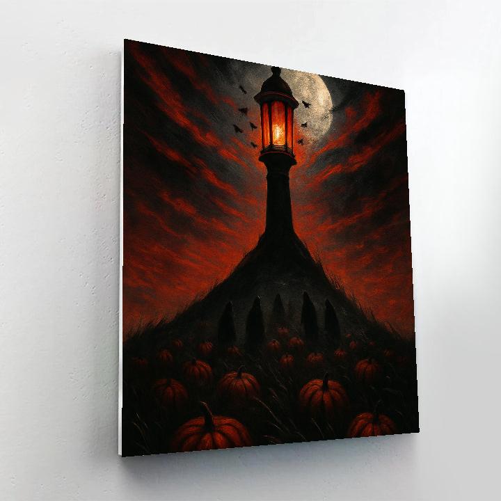 Lantern Field Beacon Paint by numbers art
