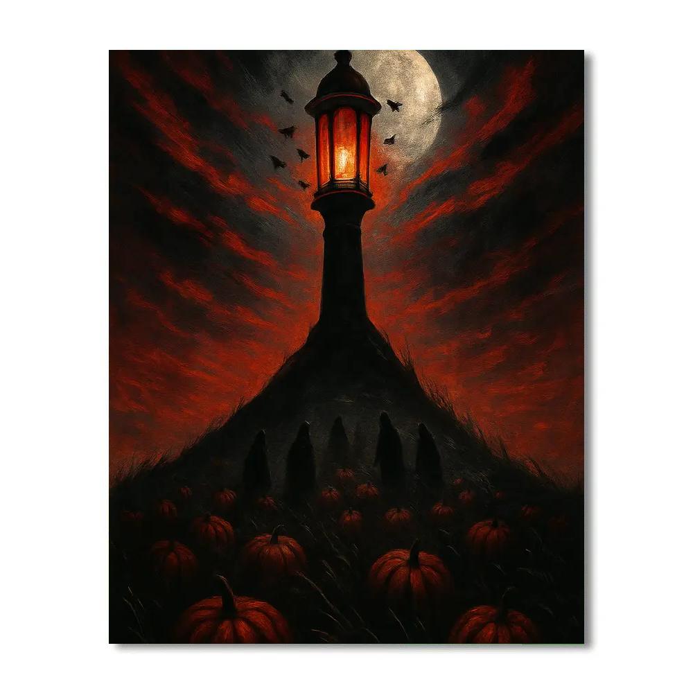 Lantern Field Beacon Paint by numbers art