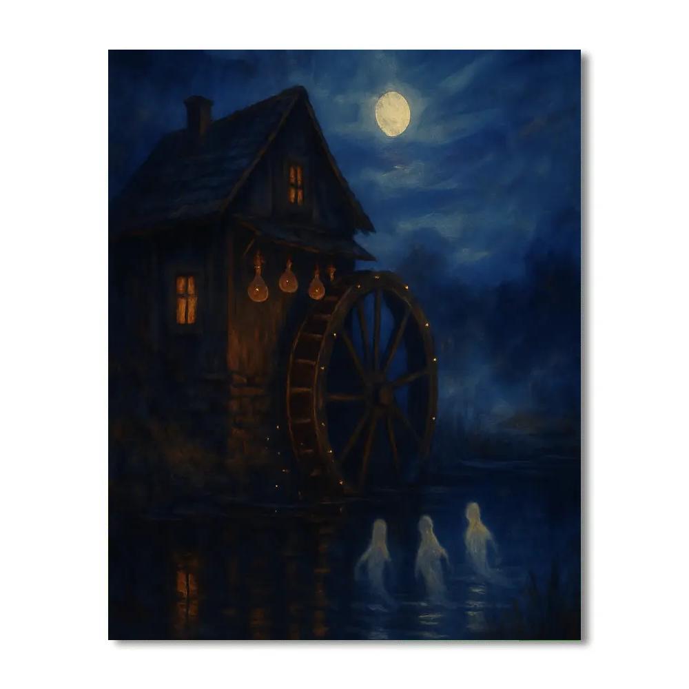 The Hallowed Millpond paint by color