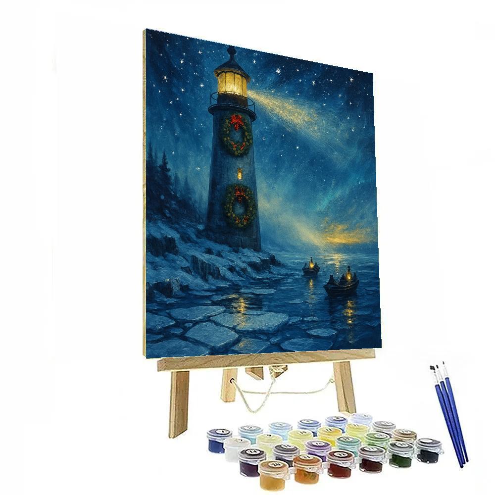 Polar Lantern Lighthouse Watch Paint by numbers art