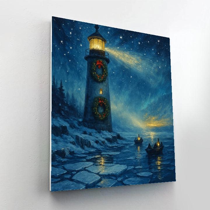 Polar Lantern Lighthouse Watch Paint by numbers art