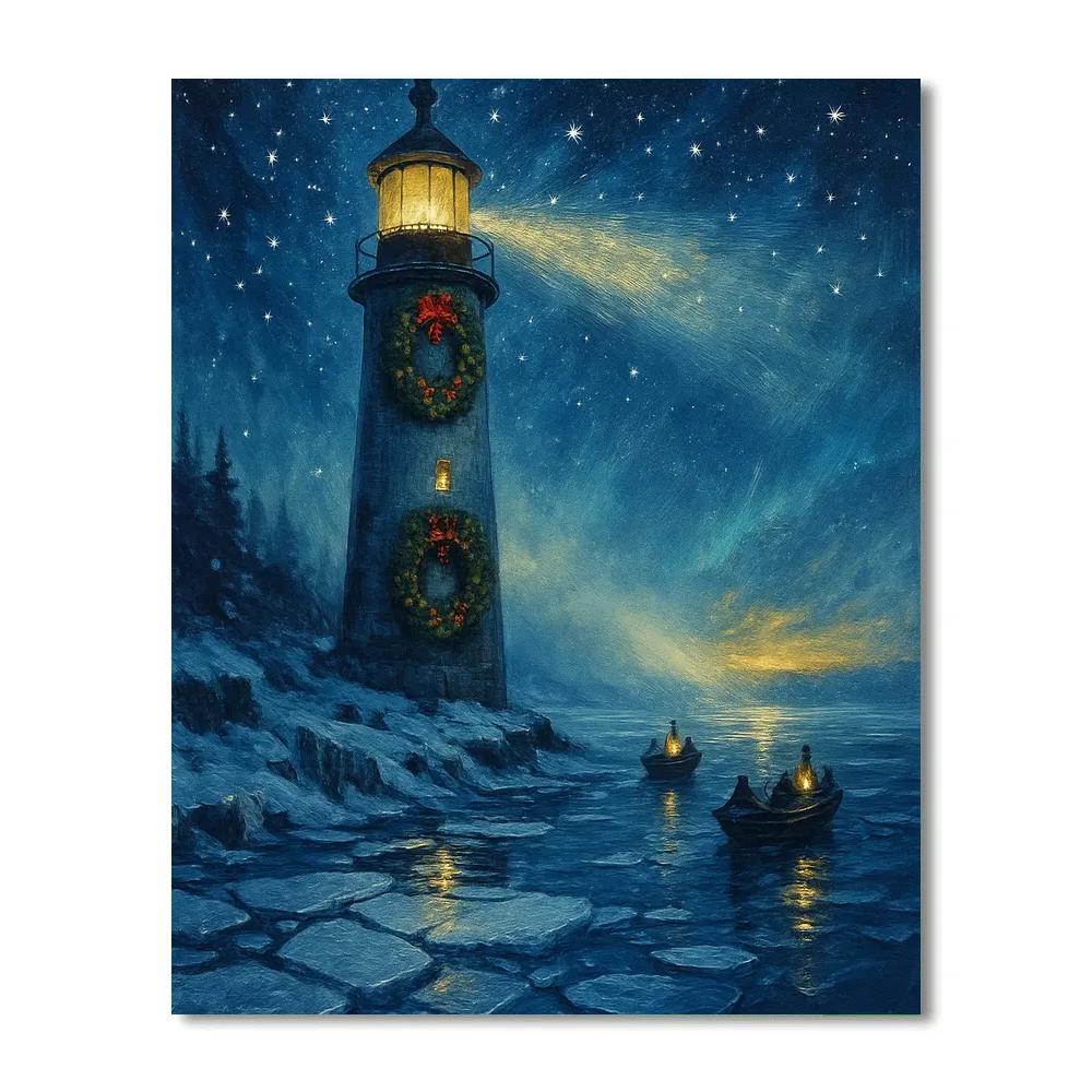 Polar Lantern Lighthouse Watch Paint by numbers art