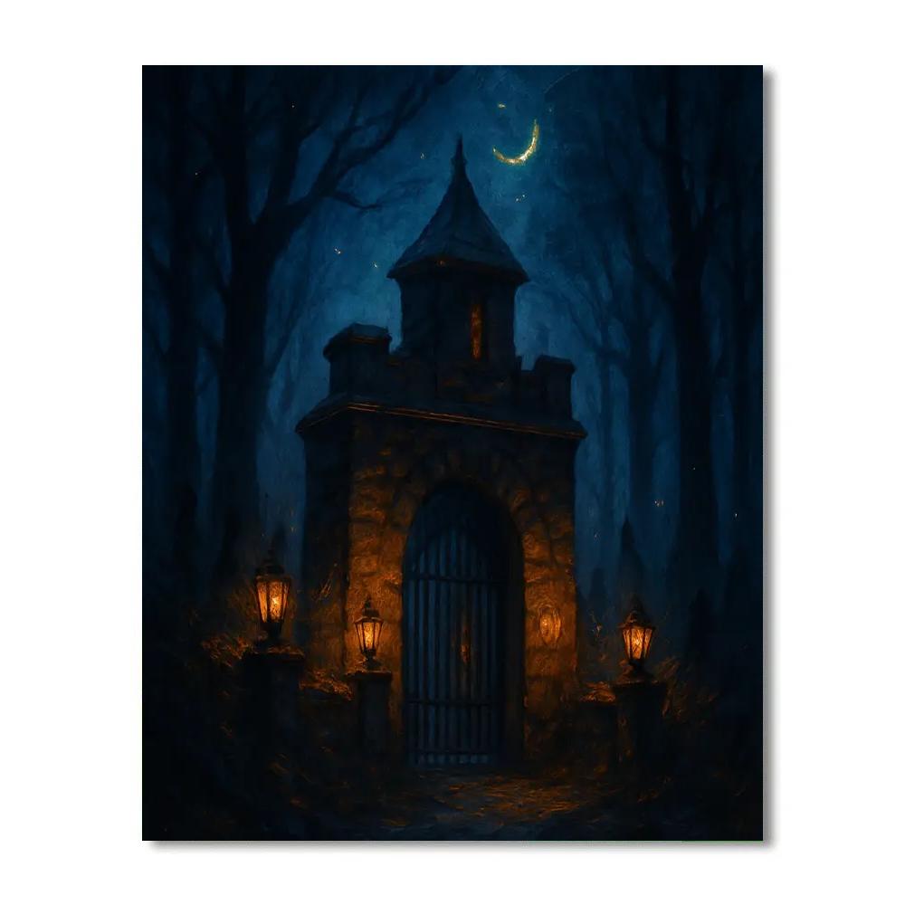 The Veilwood Gatehouse painting number kit
