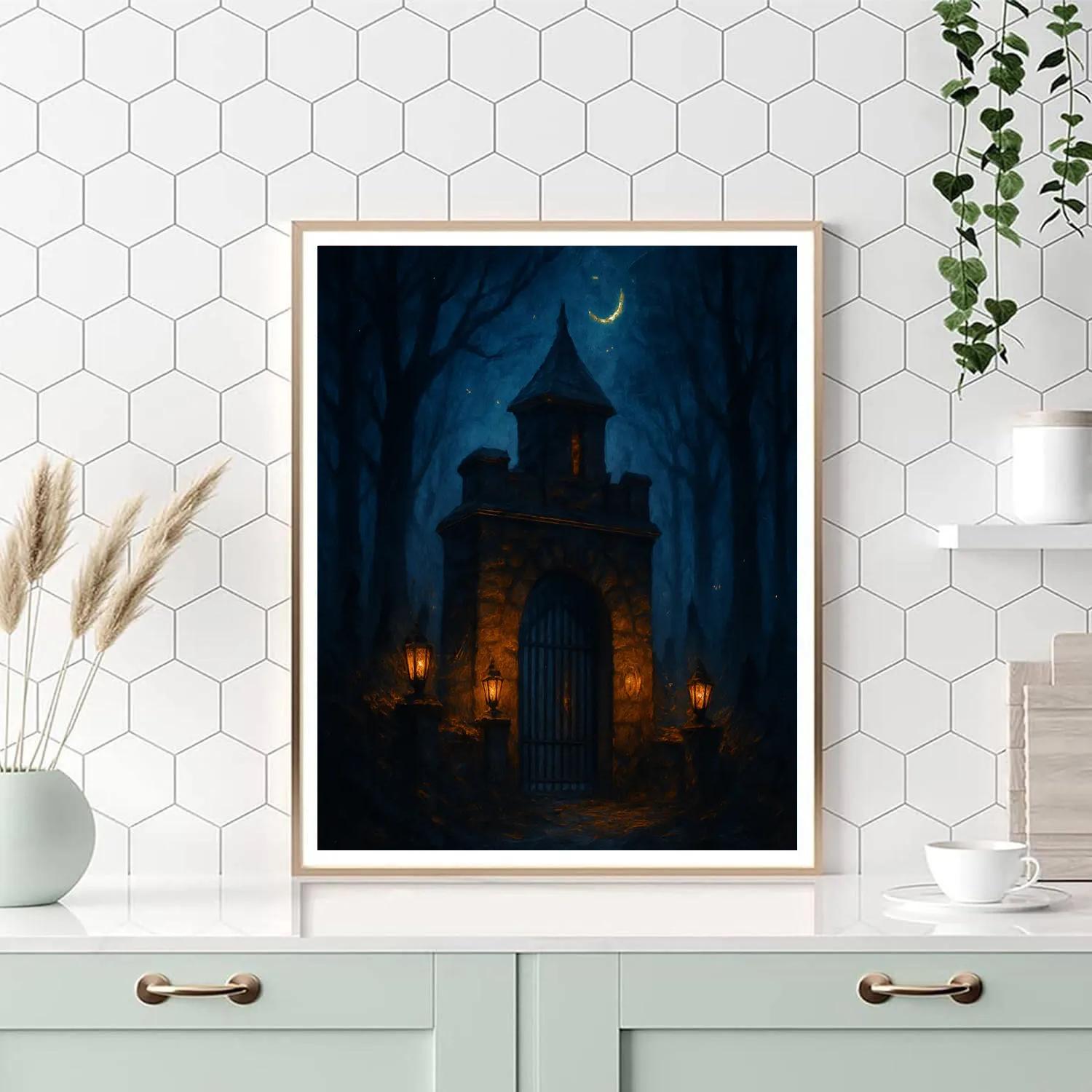 The Veilwood Gatehouse painting number kit