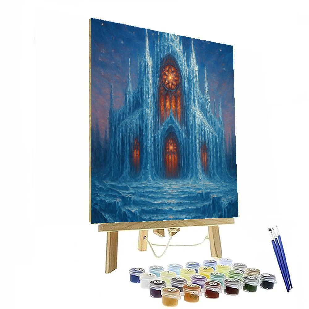 Icicle Cathedral Of Light Paint by numbers kits