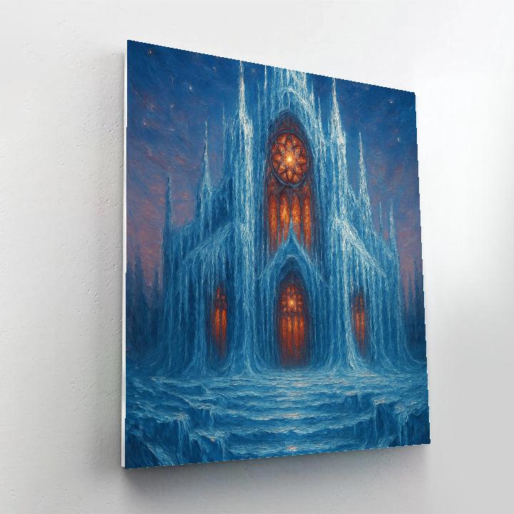 Icicle Cathedral Of Light Paint by numbers kits