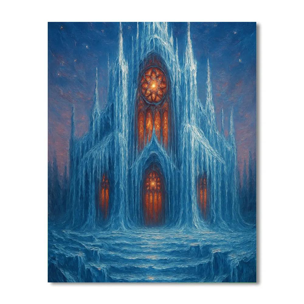 Icicle Cathedral Of Light Paint by numbers kits