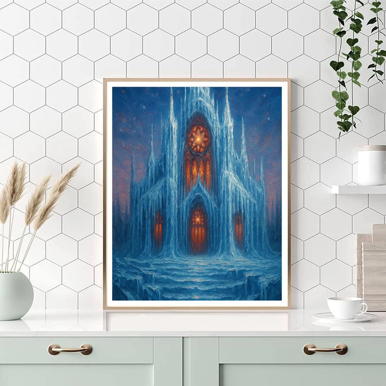 Icicle Cathedral Of Light Paint by numbers kits
