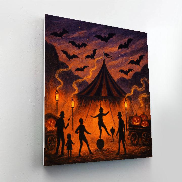 The Hollow Lantern Circus paint by number
