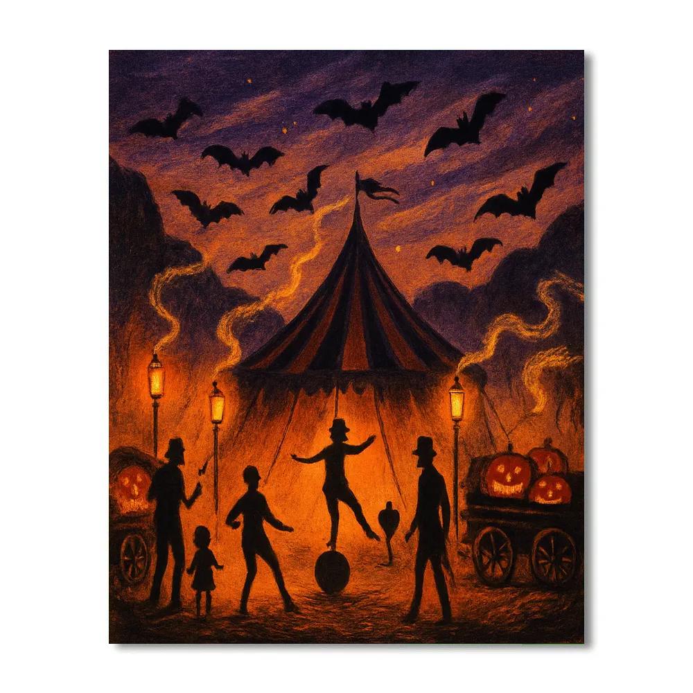 The Hollow Lantern Circus paint by number