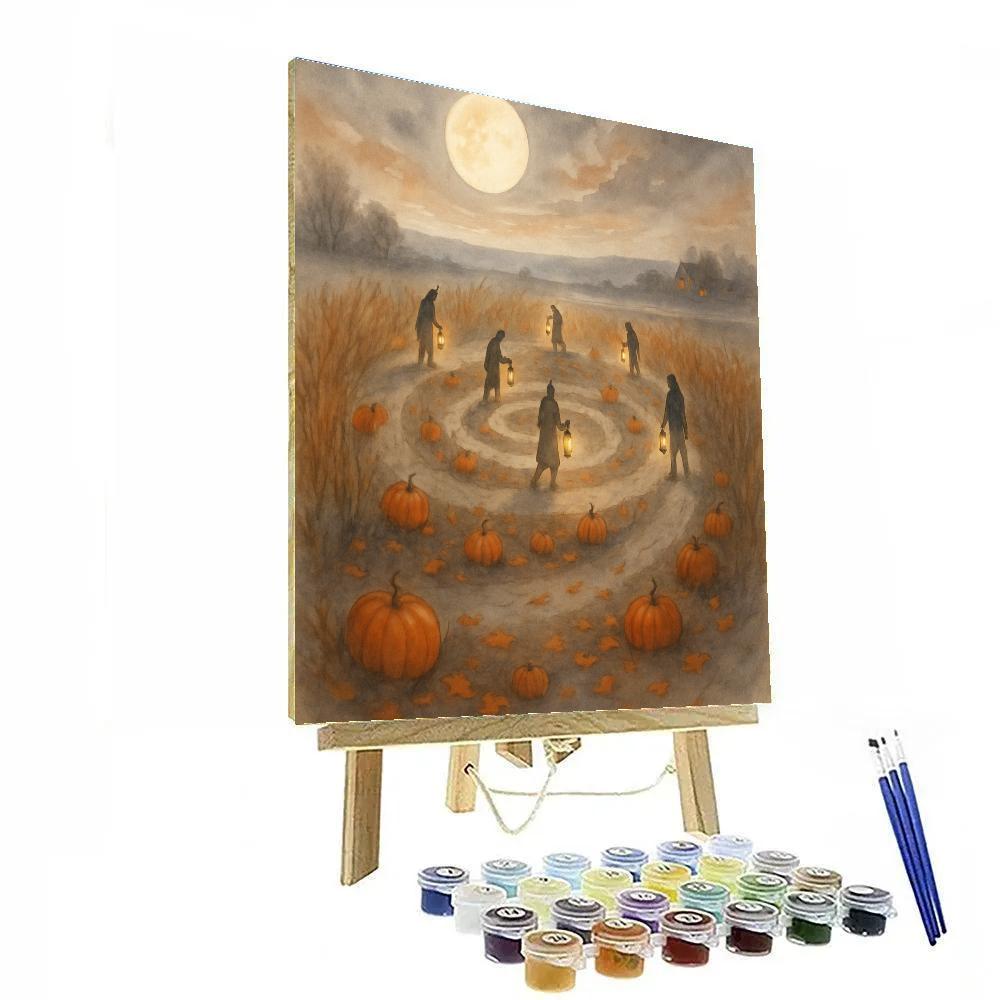 The Harvest Spiral Walk painting number kit