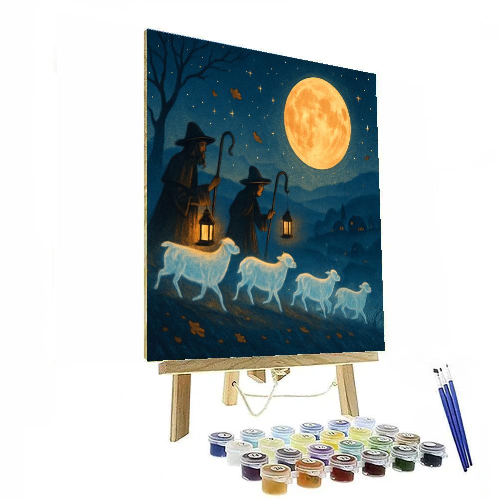 Ridge Of The Night Shepherds painting number kit