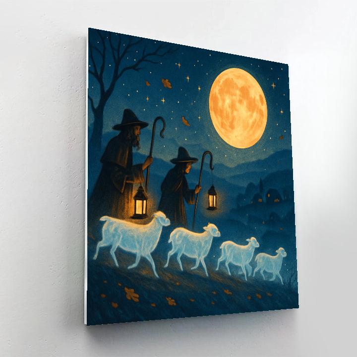 Ridge Of The Night Shepherds painting number kit