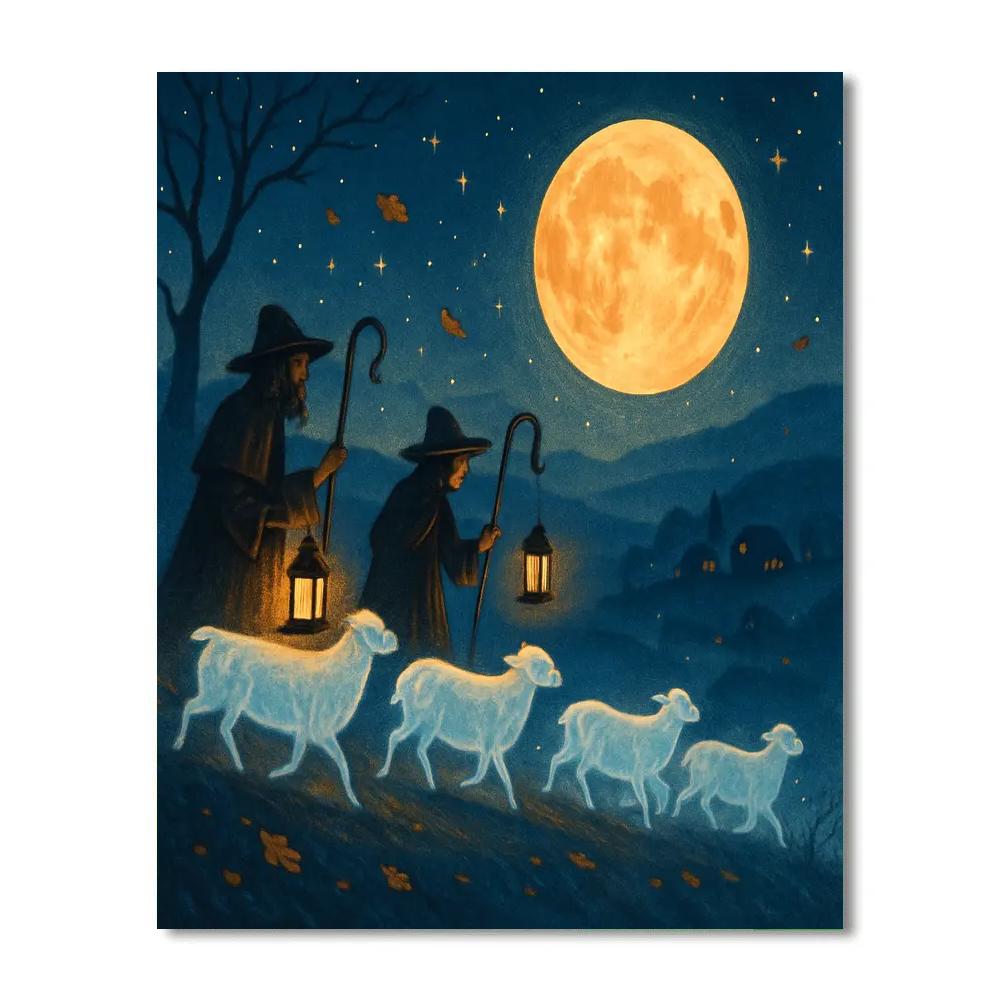 Ridge Of The Night Shepherds painting number kit