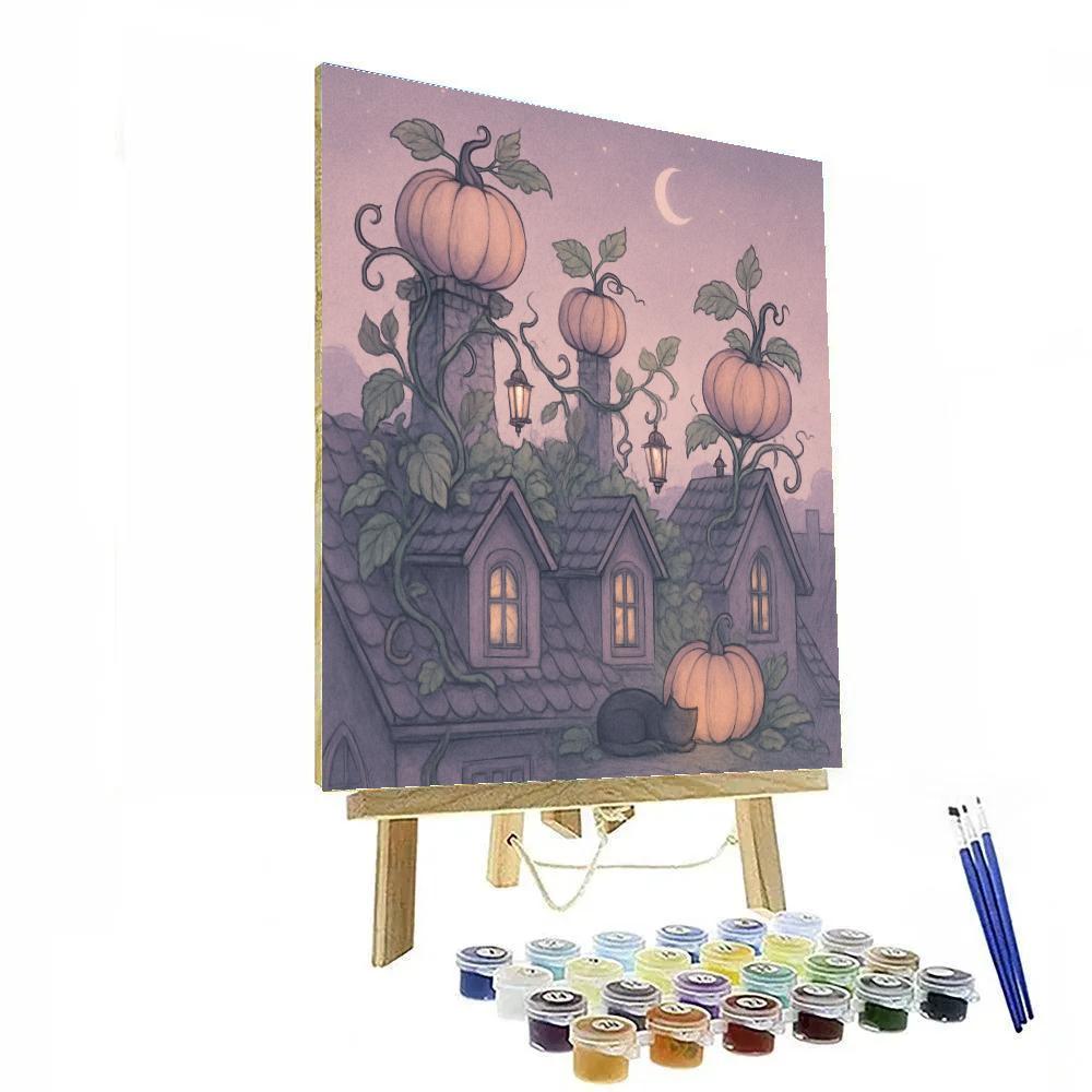 The Hollow Rooftop Garden Number painting