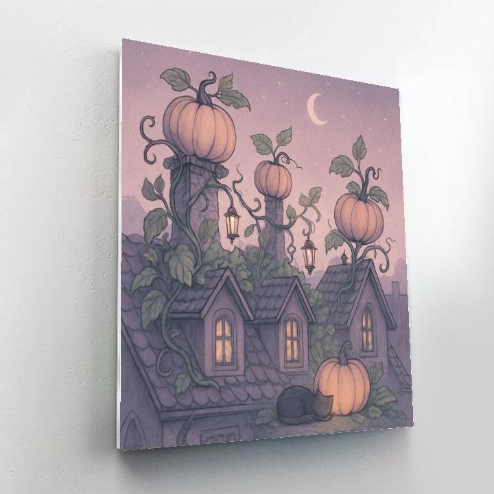 The Hollow Rooftop Garden Number painting