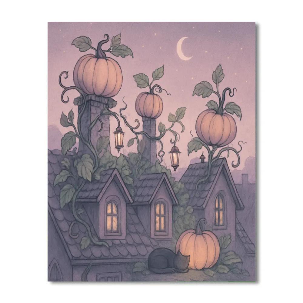 The Hollow Rooftop Garden Number painting