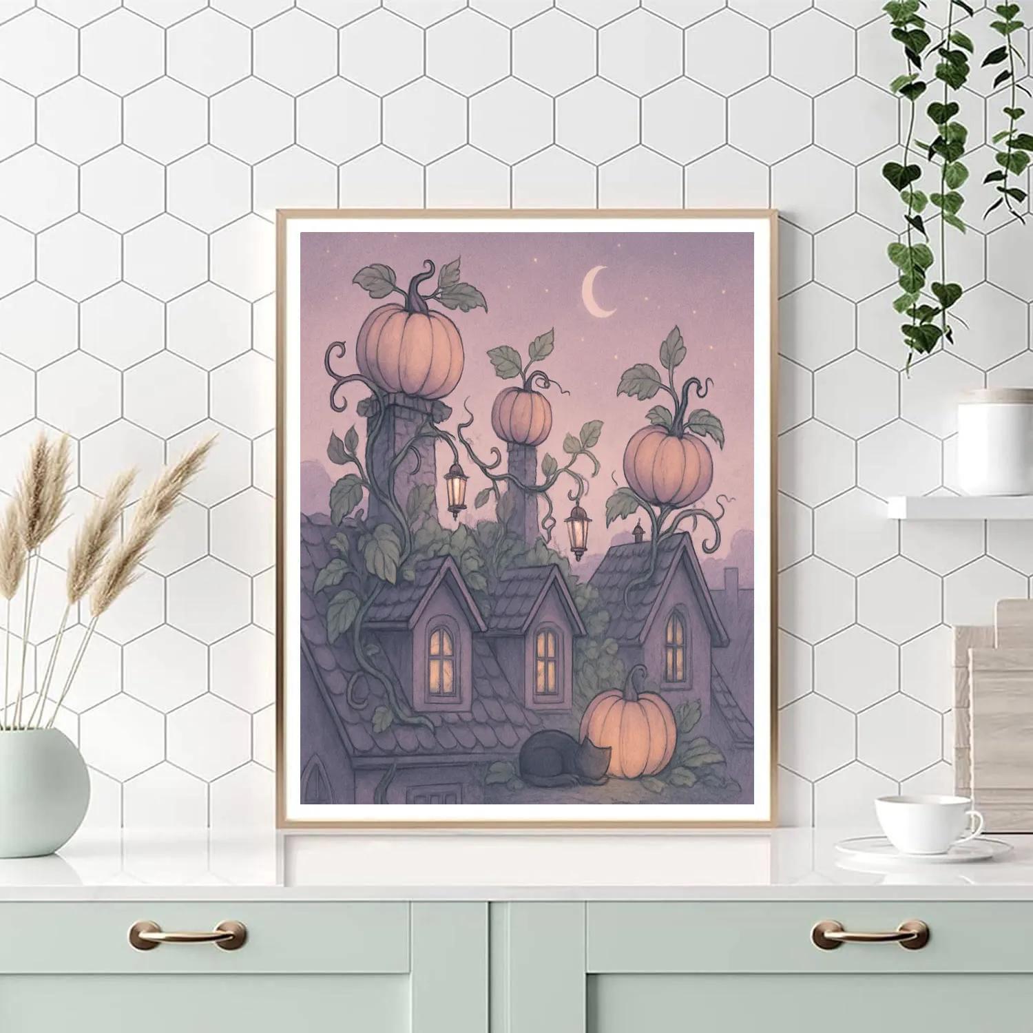 The Hollow Rooftop Garden Number painting