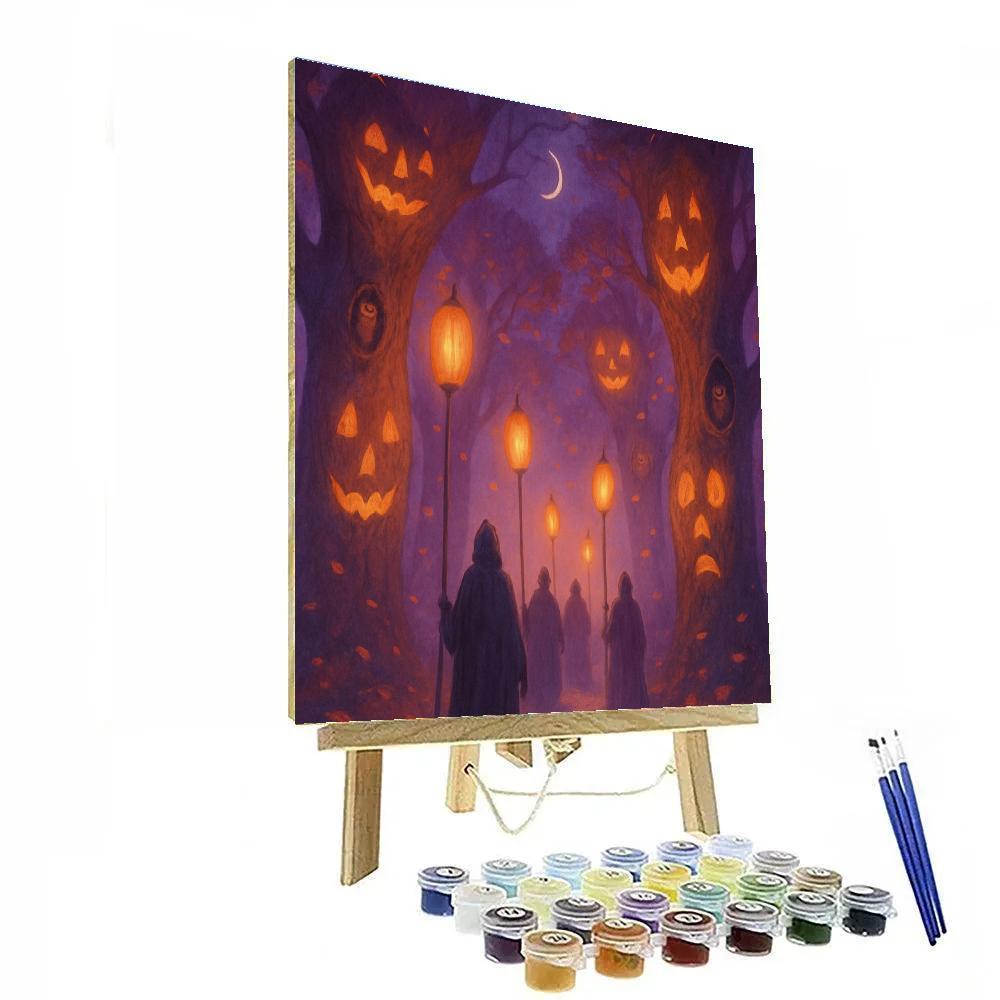 Lanternwood Hollow Procession paint by numbers