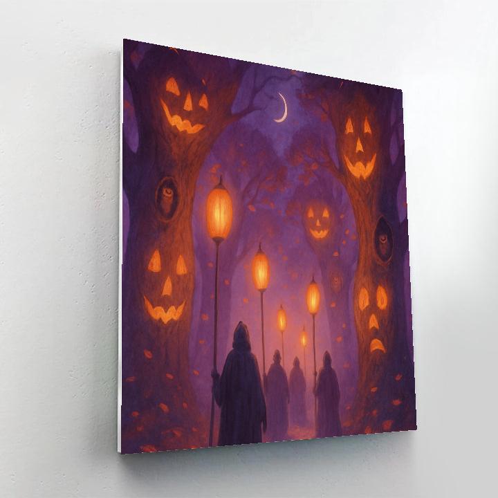 Lanternwood Hollow Procession paint by numbers