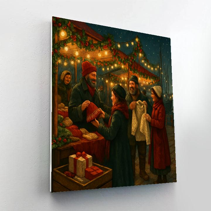 Holly Harbor Evening Market paint by number