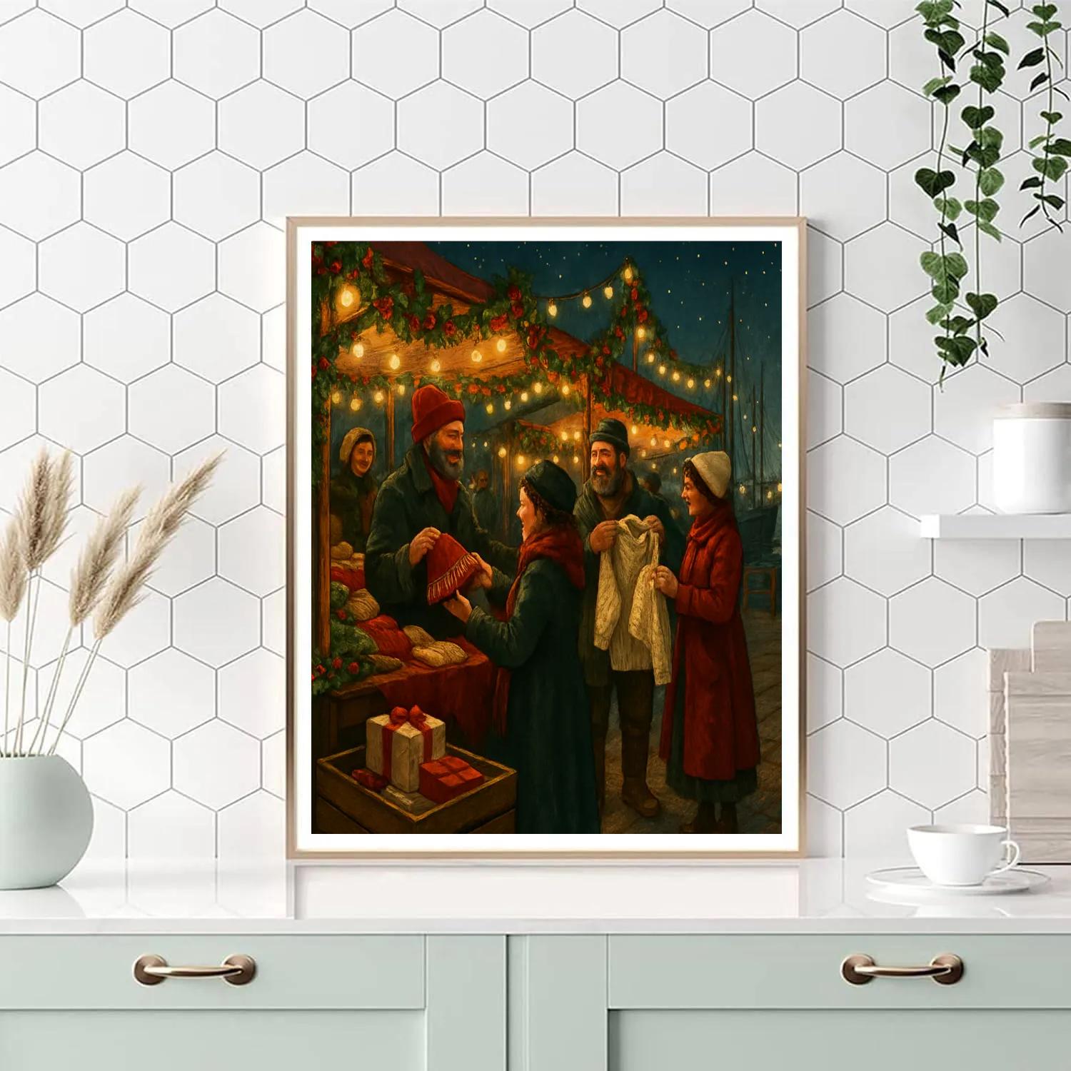 Holly Harbor Evening Market paint by number