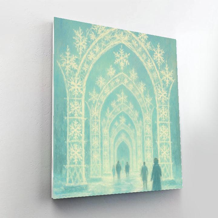 Snowflake Lantern Cathedral Numbered painting kits