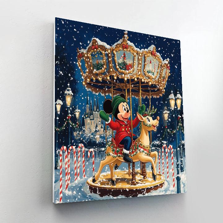 Disney Holiday Carousel paint by number
