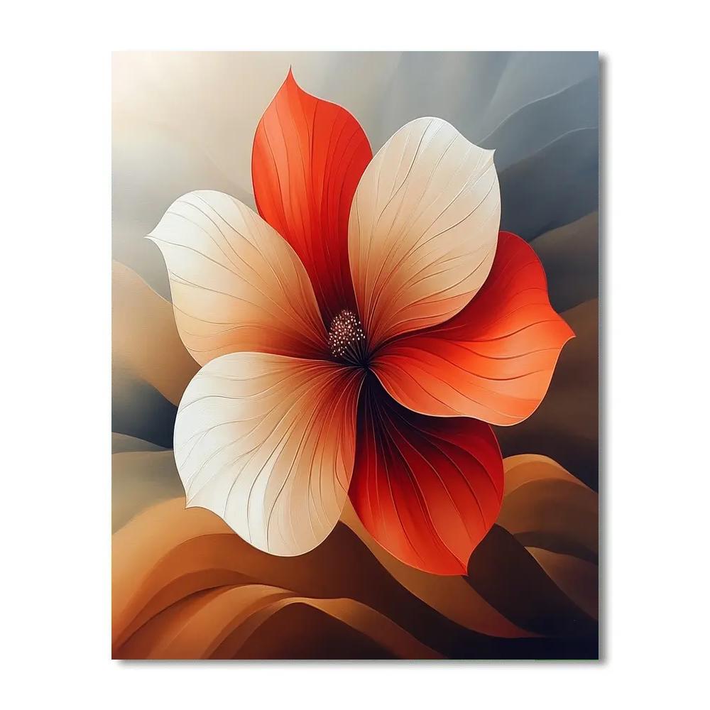 Georgia OKeeffe Inspired Desert Flowers paint by number