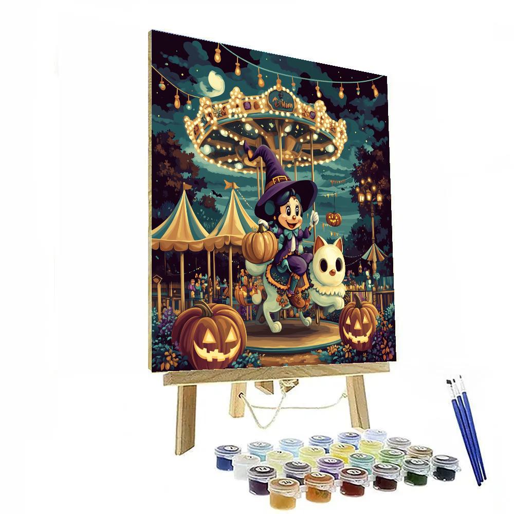 Haunted Carousel Melody Featuring Minnie Painting by numbers kit