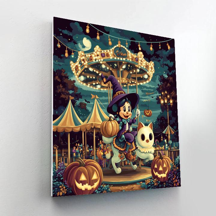 Haunted Carousel Melody Featuring Minnie Painting by numbers kit