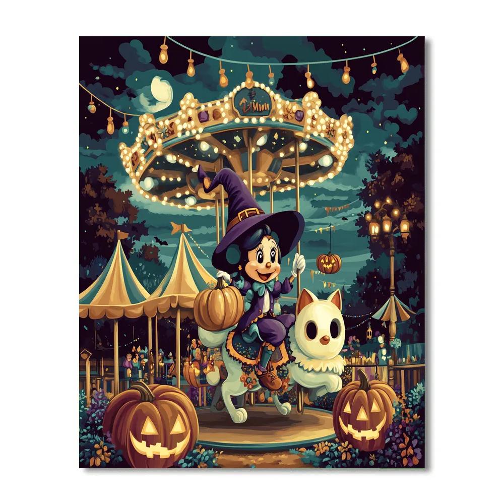 Haunted Carousel Melody Featuring Minnie Painting by numbers kit
