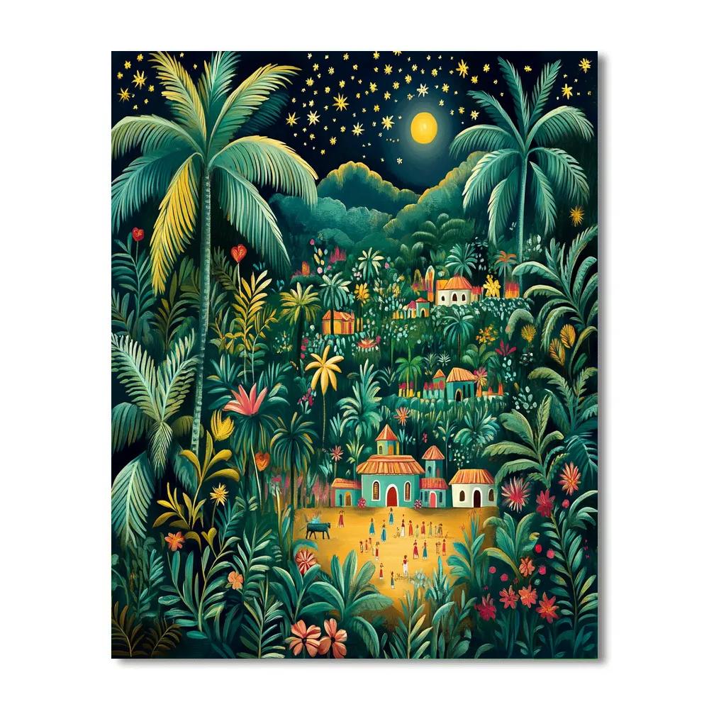 Henri Rousseau Inspired Jungle Festival paint by number