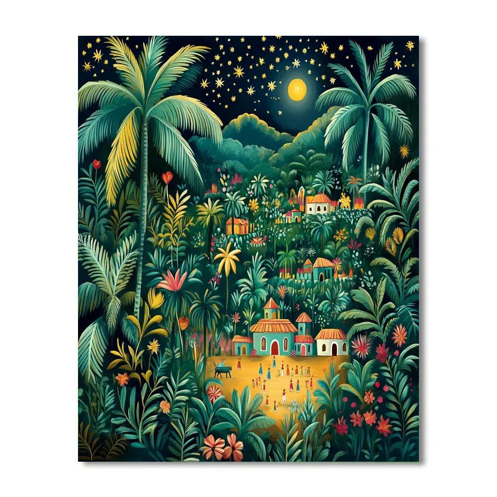 Henri Rousseau Inspired Jungle Festival paint by number