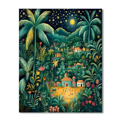 Henri Rousseau Inspired Jungle Festival paint by number