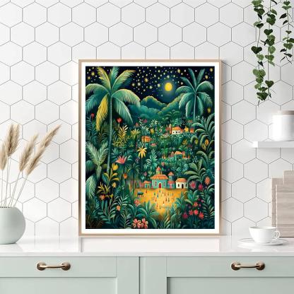 Henri Rousseau Inspired Jungle Festival paint by number