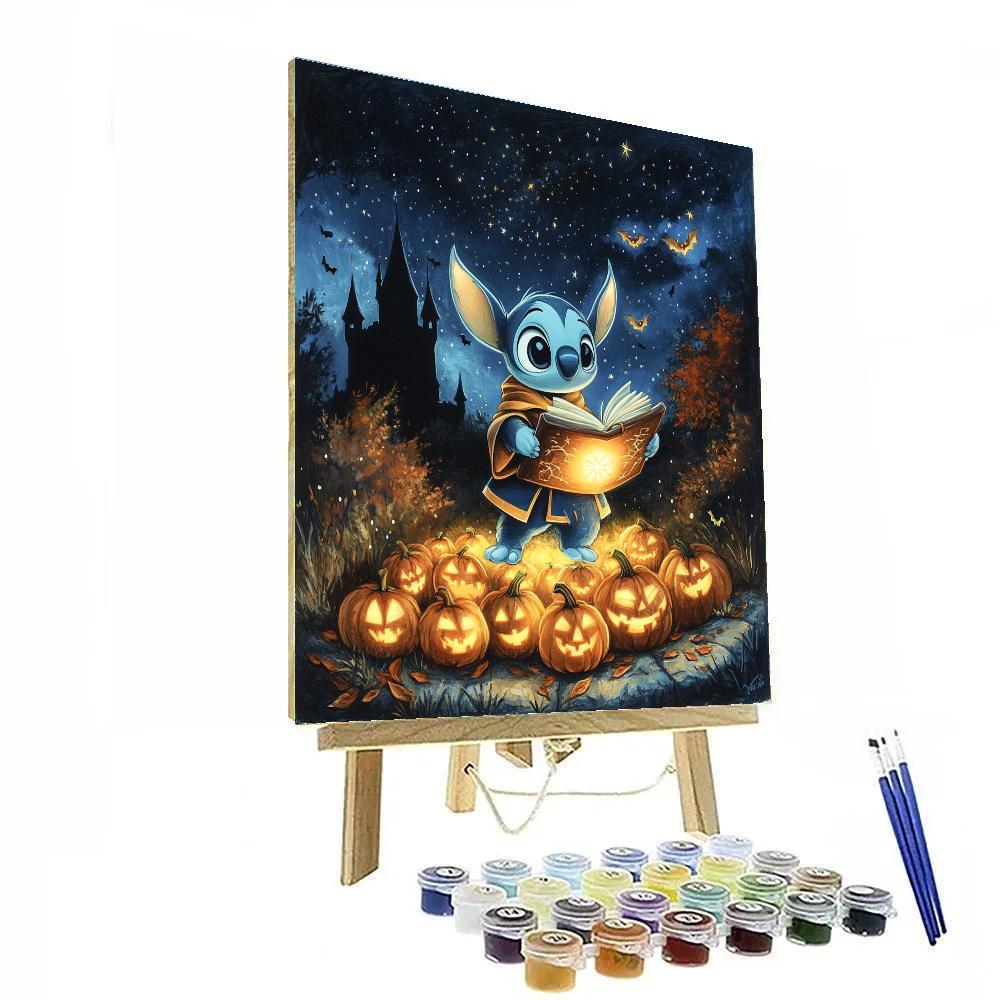 Sorcerer Stitch And The Moonlit Spellbook DIY paint by numbers