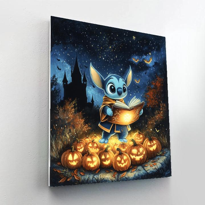 Sorcerer Stitch And The Moonlit Spellbook DIY paint by numbers