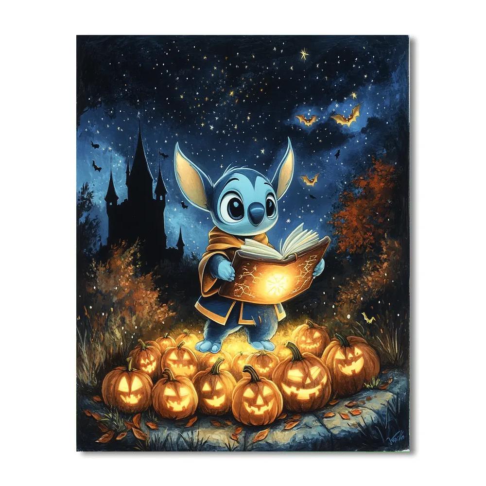 Sorcerer Stitch And The Moonlit Spellbook DIY paint by numbers