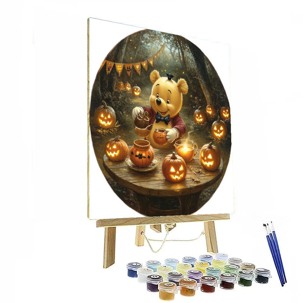 Creepy Cute Lantern Tea With Winnie Painting by numbers kit