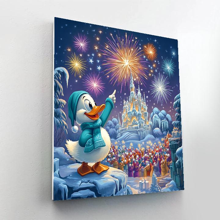 Winter Starlight Fireworks Disney paint by color