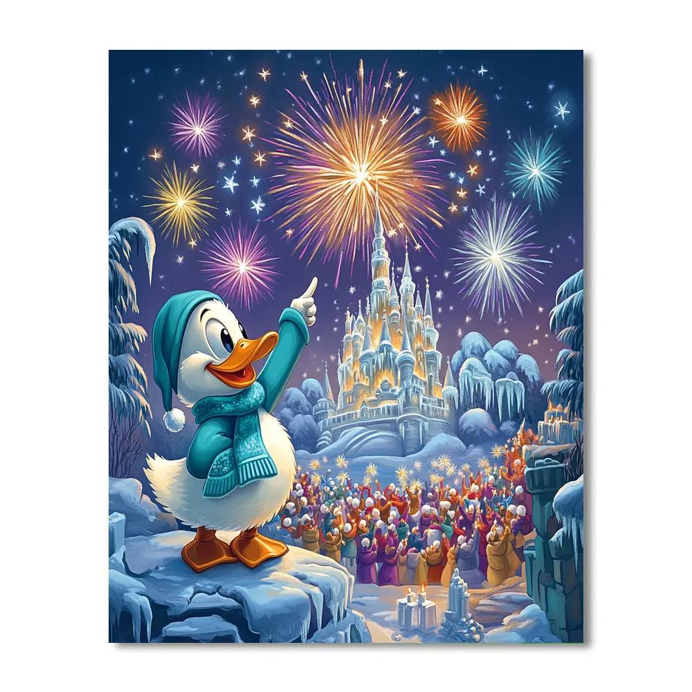 Winter Starlight Fireworks Disney paint by color