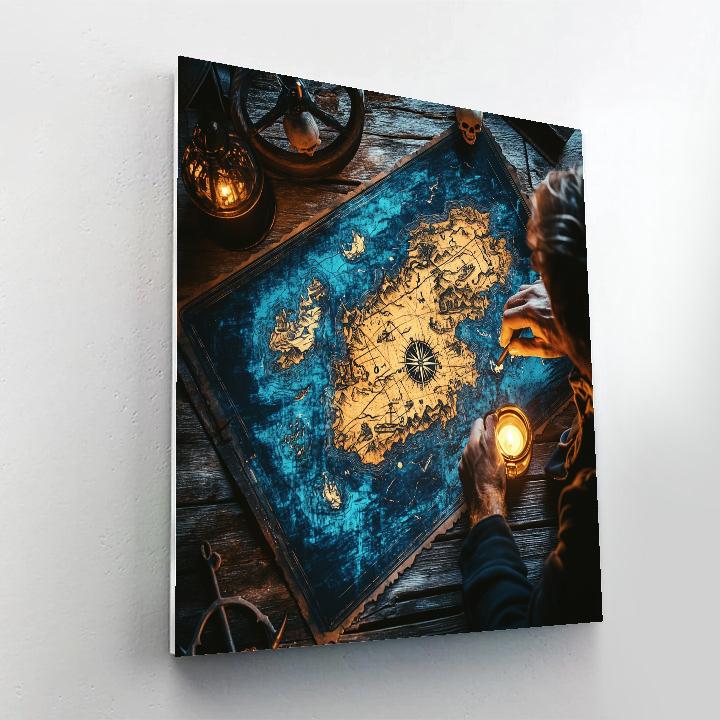 Cursed Map Of The Spooky Isles paint by color