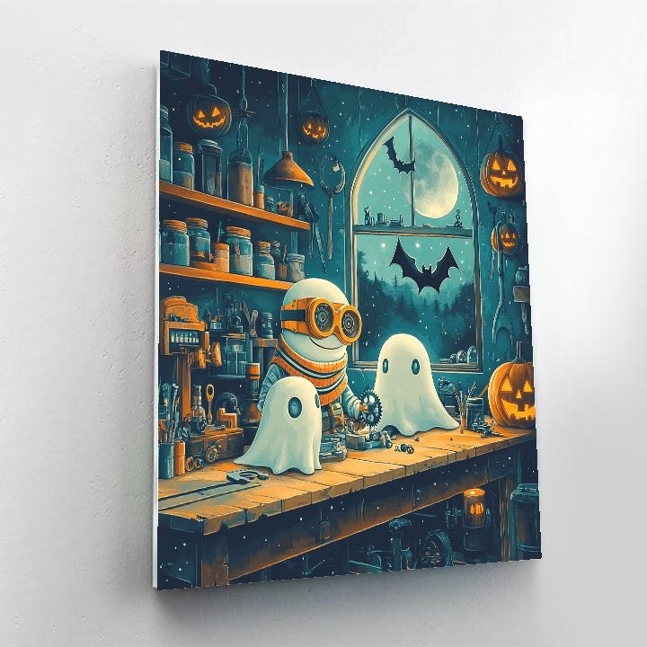 Gadget Ghost Workshop At Twilight Painting by numbers kit