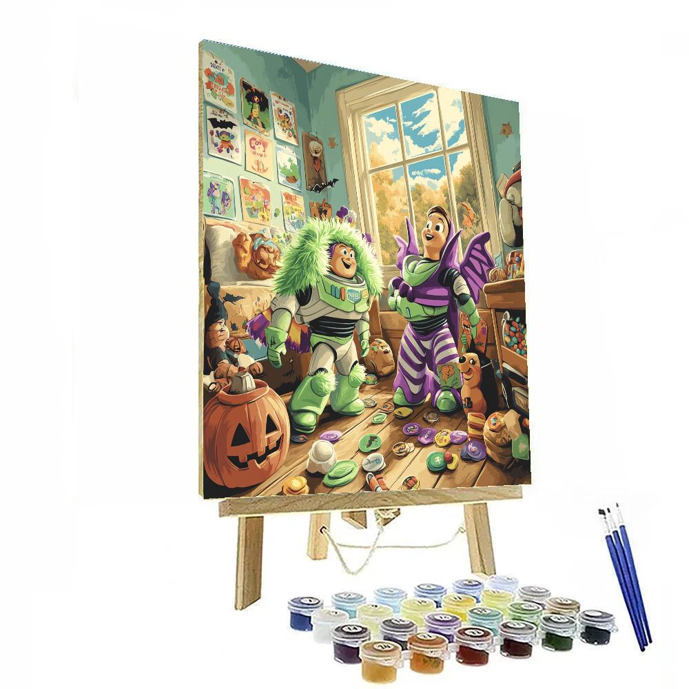 Toybox Monsters Costume Swap With Buzz Paint by numbers art